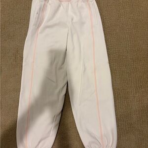 Athleta forever fierce joggers with coral trim